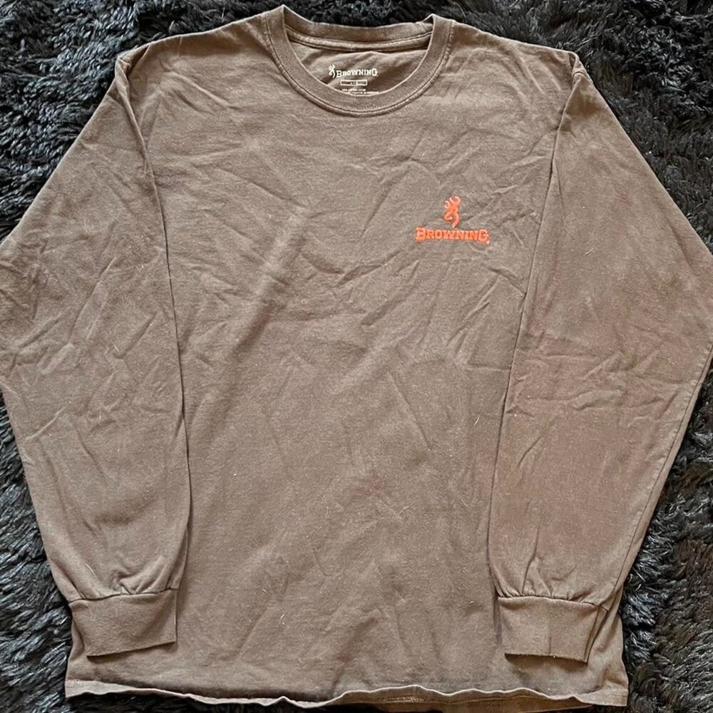 Browning Men's Brown and Grey Shirt